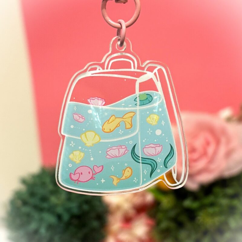 Aquarium Backpack Keychain