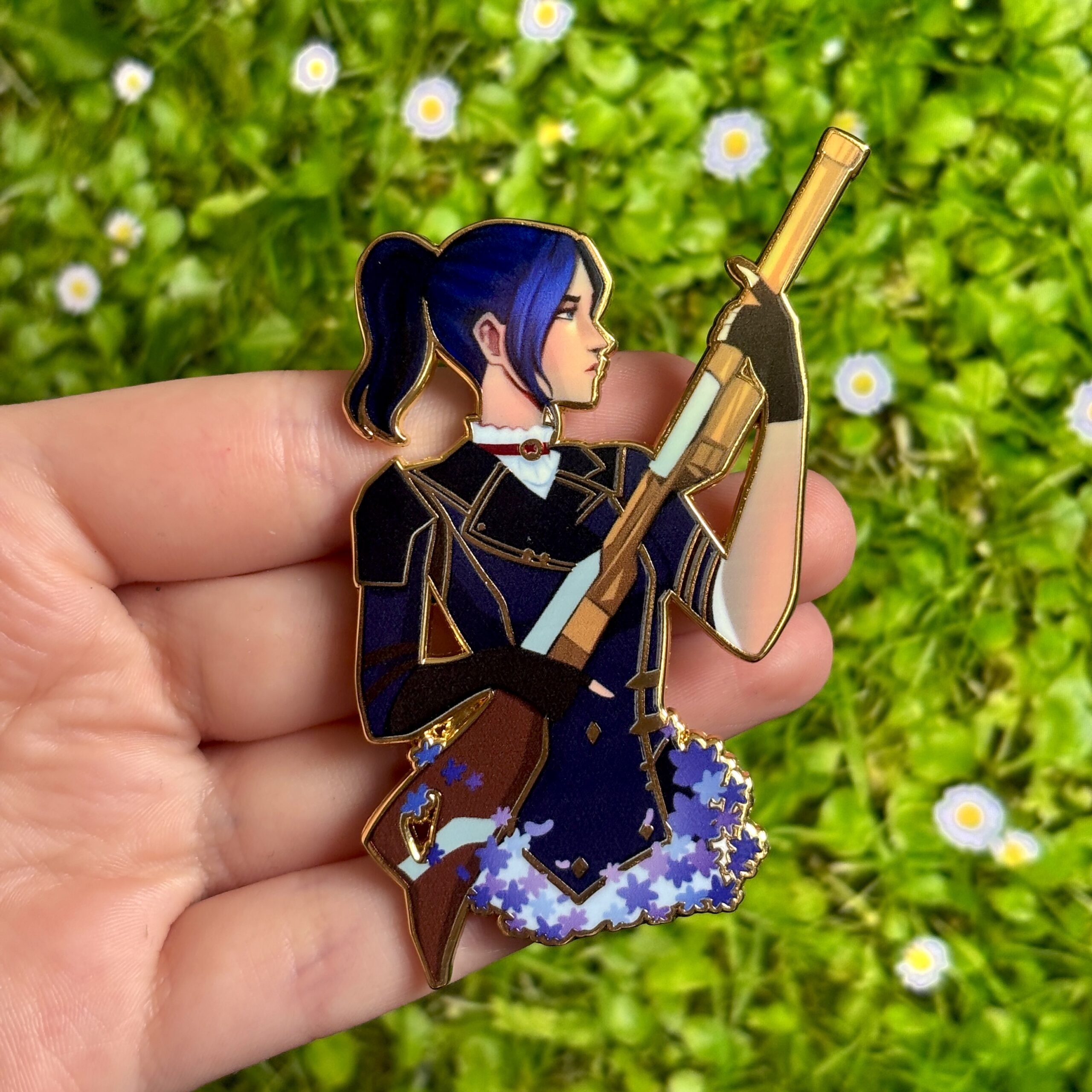 Arcane-Inspired Premium Caitlyn Enamel Pin