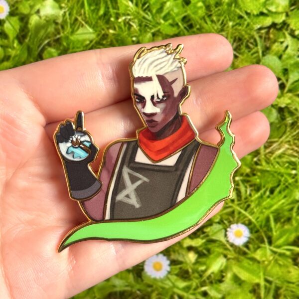 Arcane-Inspired Premium Ekko Enamel Pin