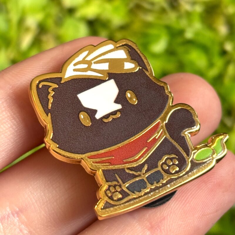 Arcane-Inspired Cute Chibi Cat Ekko Enamel Pin