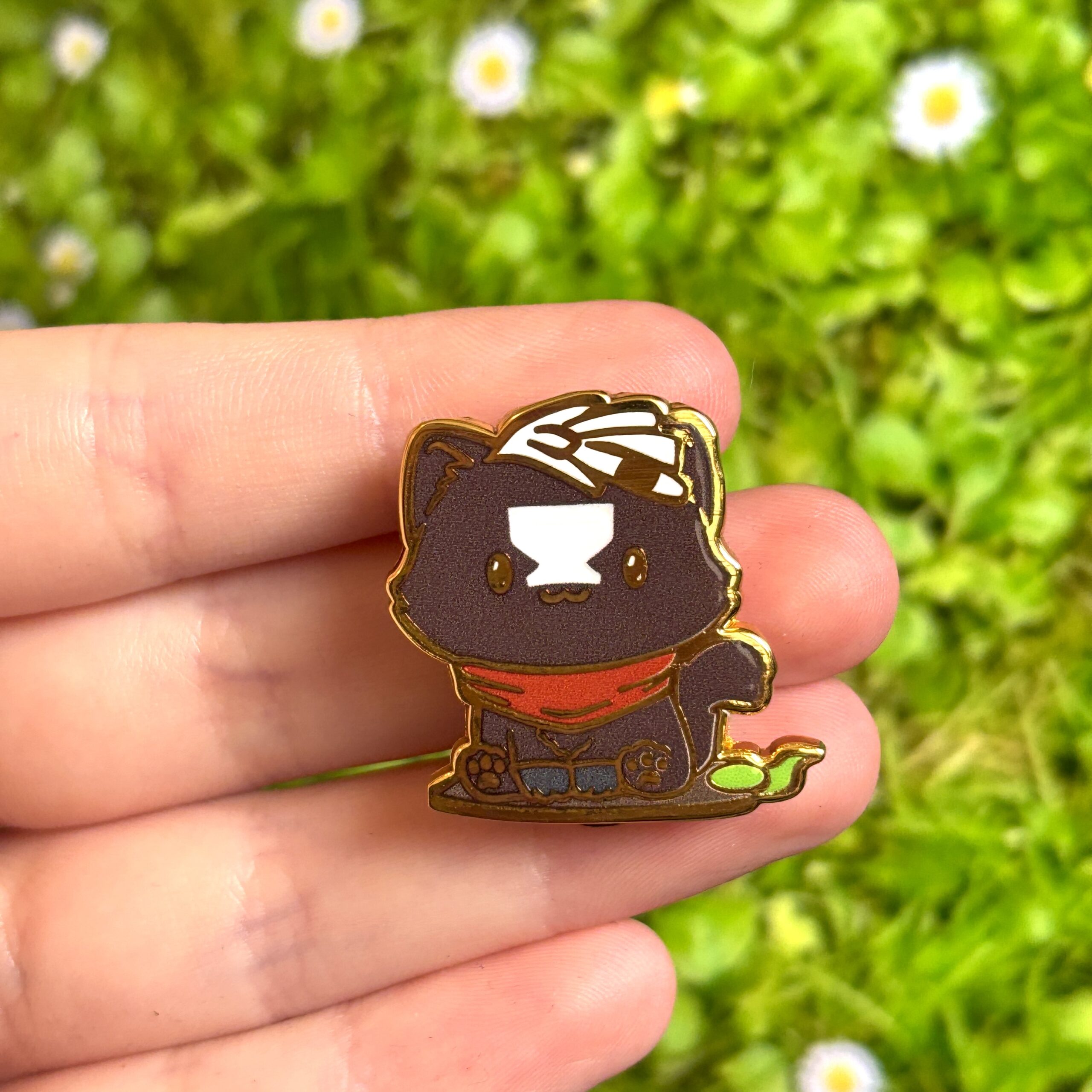 Arcane-Inspired Cute Chibi Cat Ekko Enamel Pin - Image 2