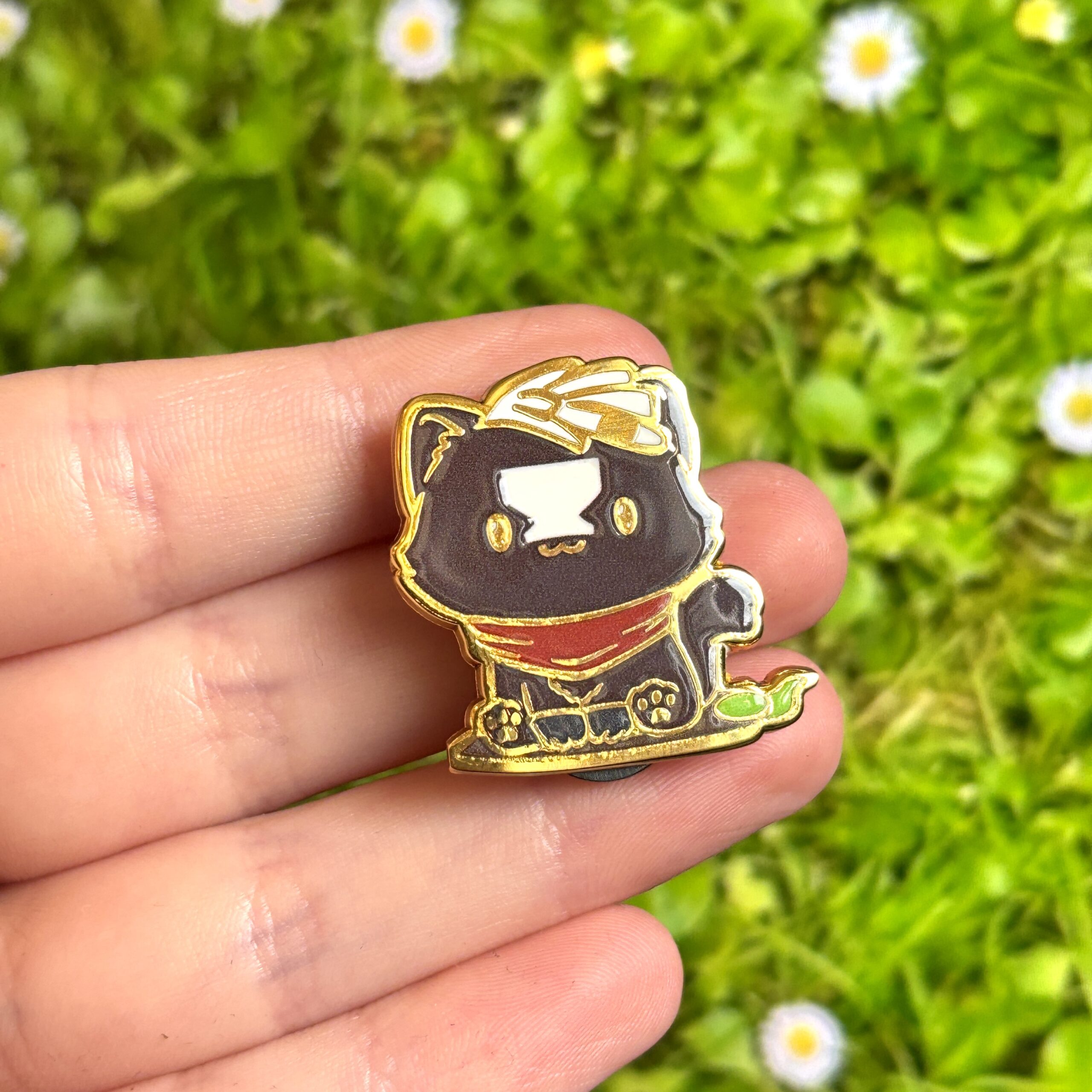 Arcane-Inspired Cute Chibi Cat Ekko Enamel Pin - Image 3
