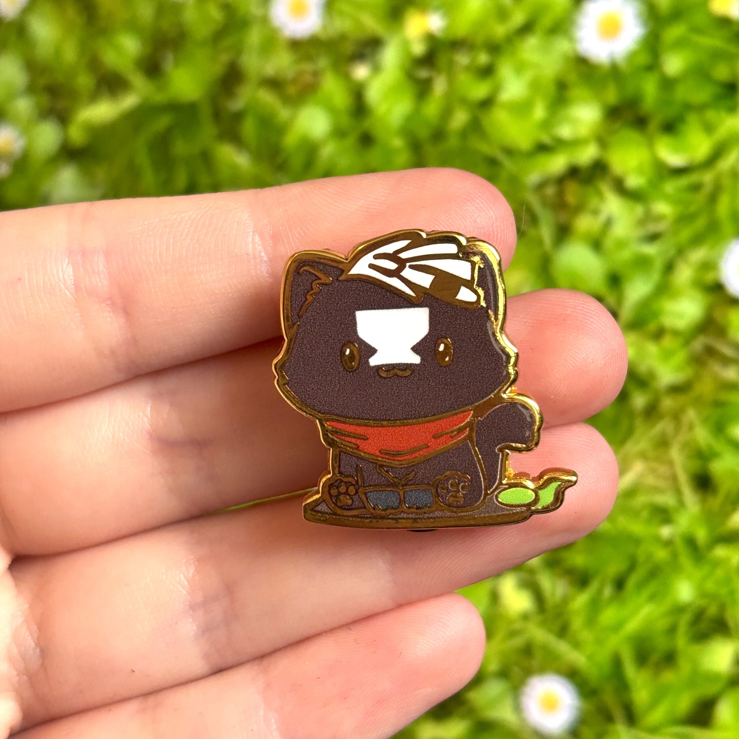 Arcane-Inspired Cute Chibi Cat Ekko Enamel Pin - Image 4