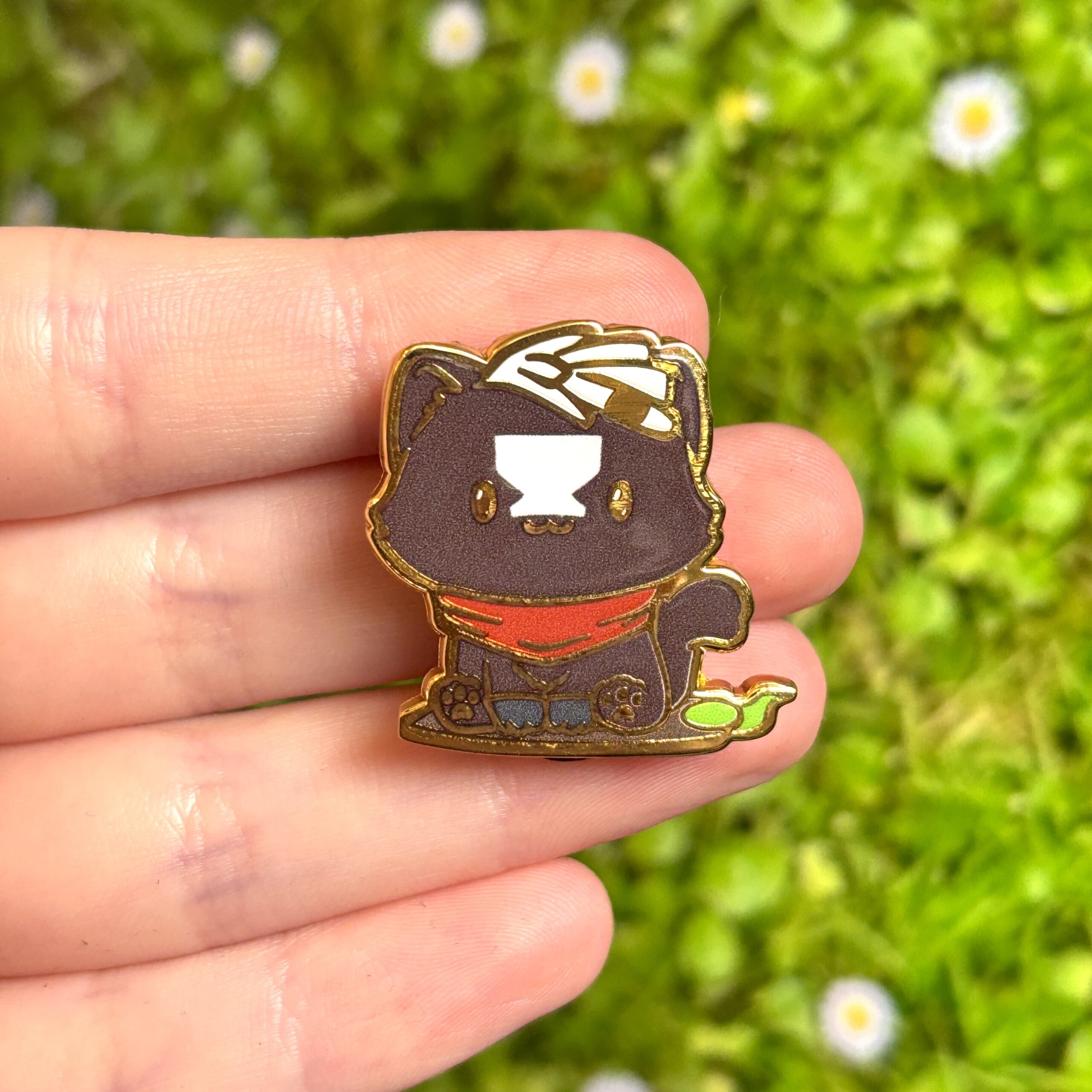 Arcane-Inspired Cute Chibi Cat Ekko Enamel Pin - Image 5