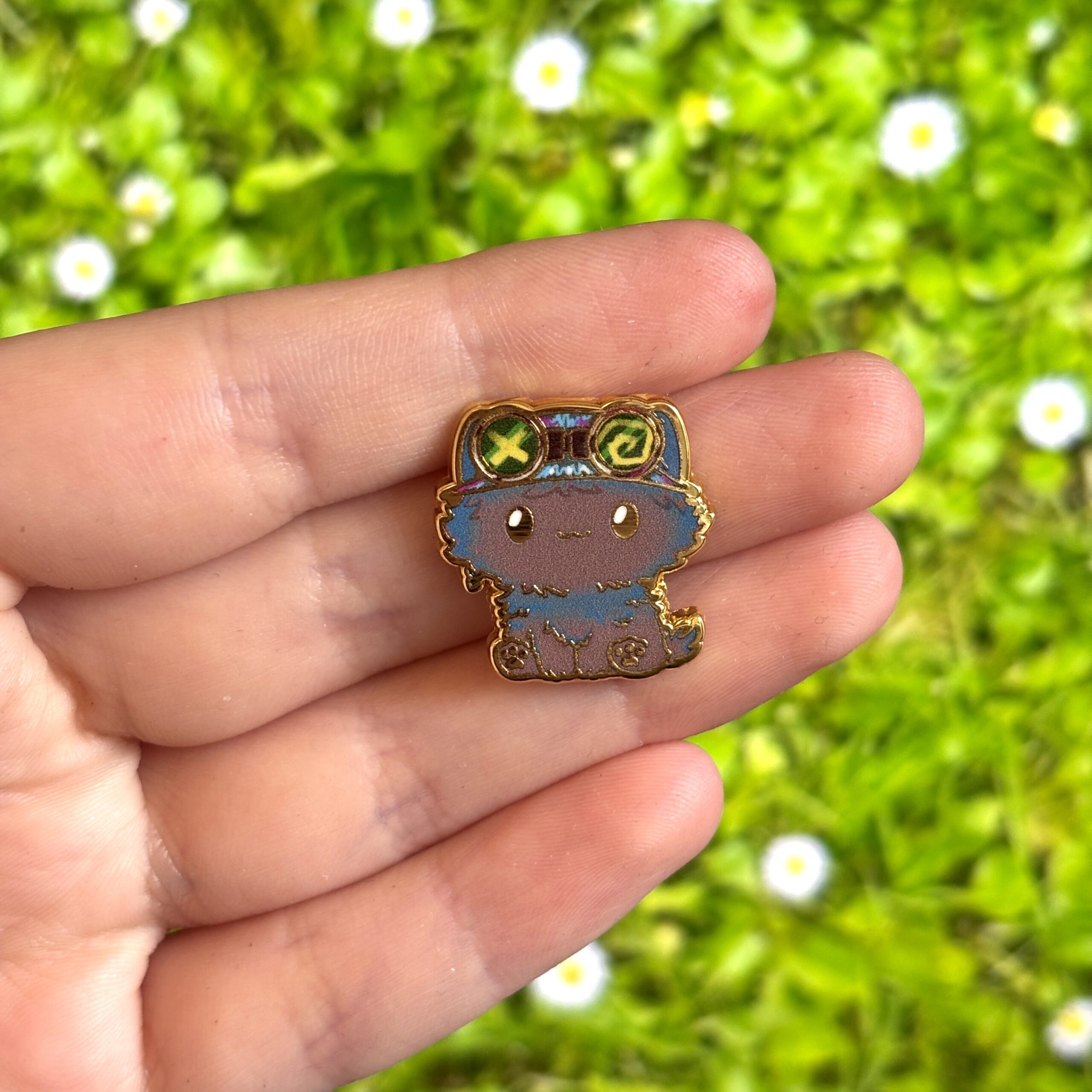Arcane-Inspired Cute Chibi Cat Isha Enamel Pin - Image 3
