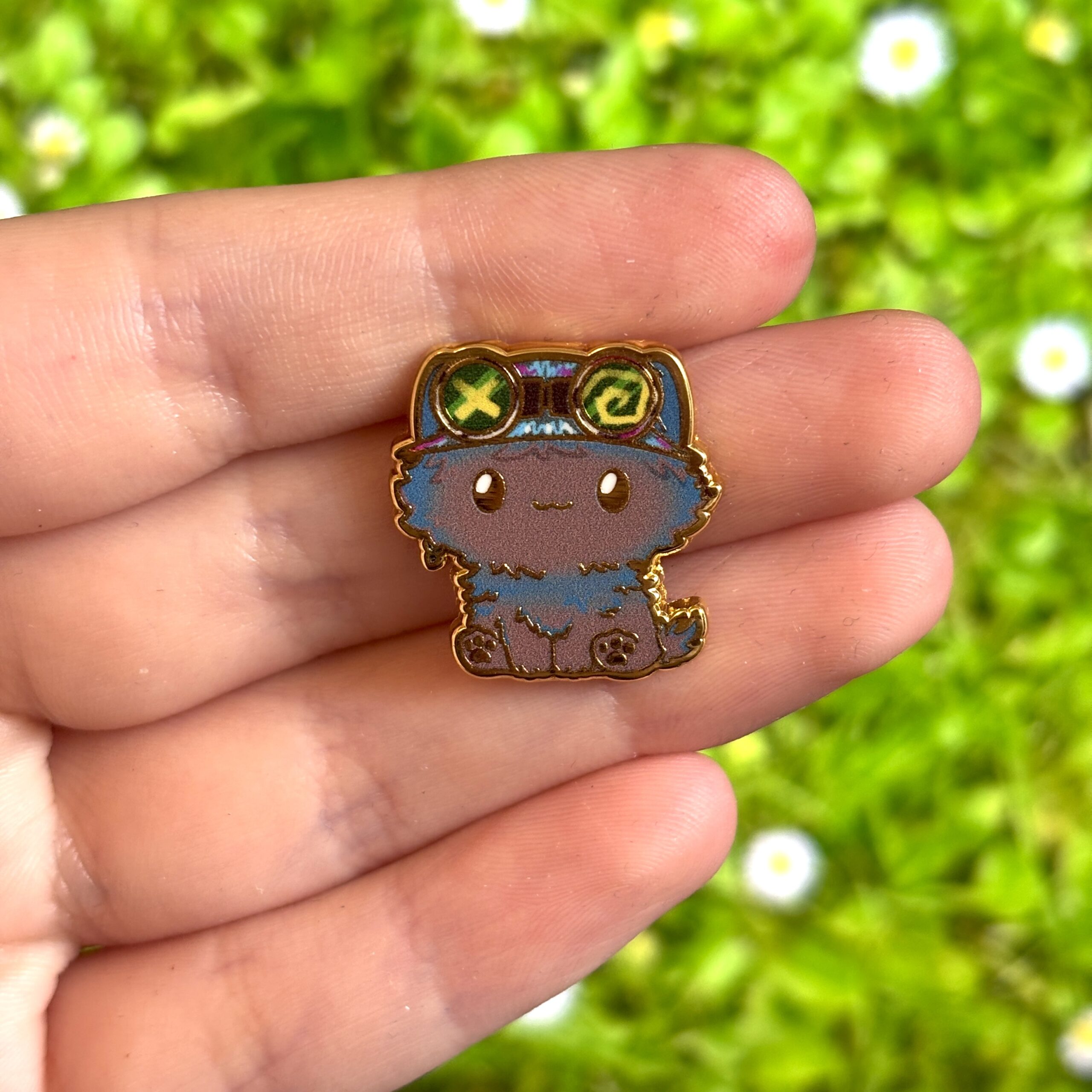Arcane-Inspired Cute Chibi Cat Isha Enamel Pin - Image 4