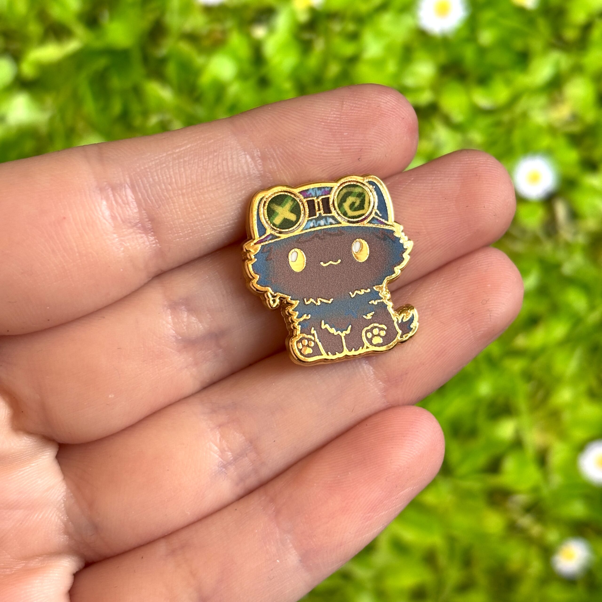 Arcane-Inspired Cute Chibi Cat Isha Enamel Pin - Image 5