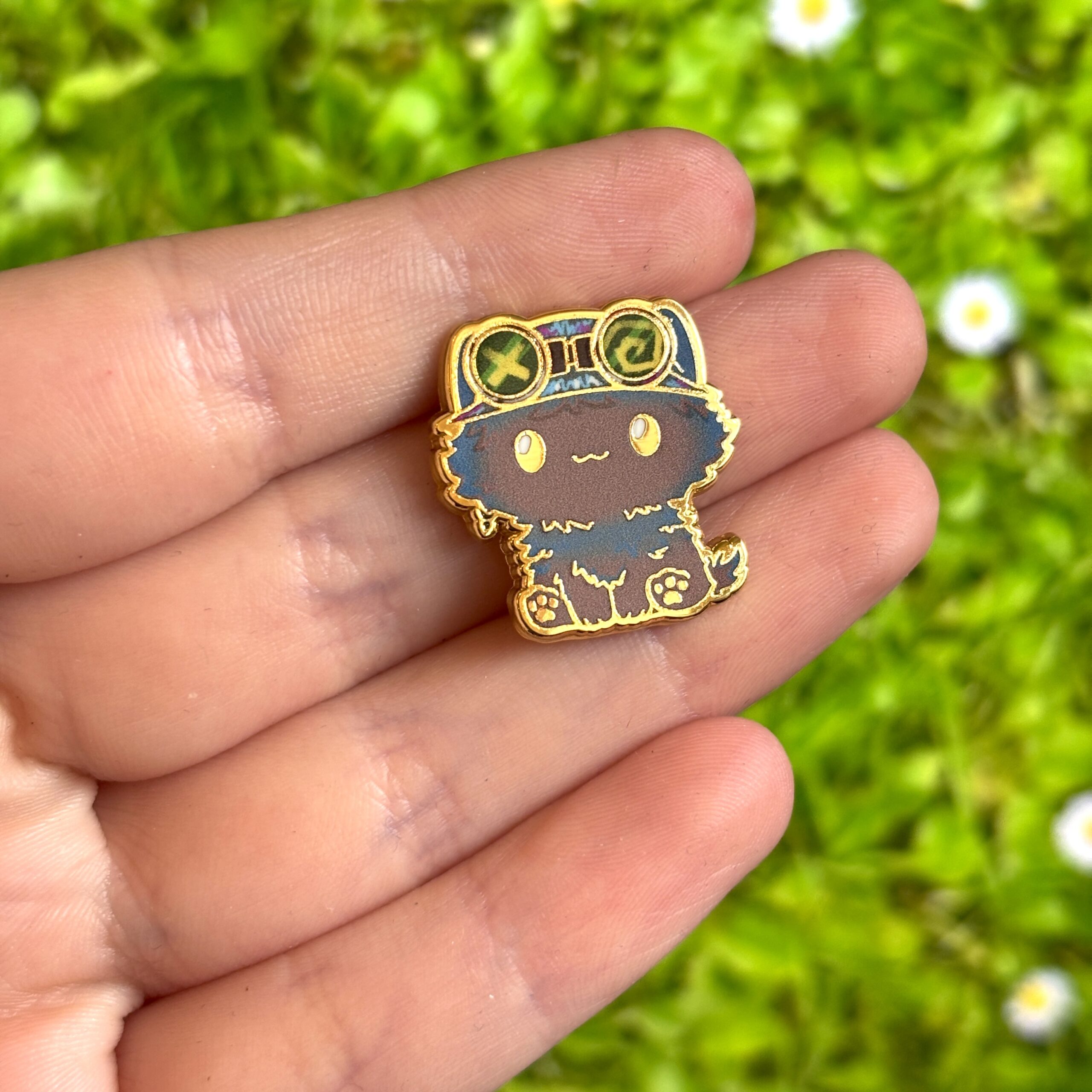 Arcane-Inspired Cute Chibi Cat Isha Enamel Pin - Image 6