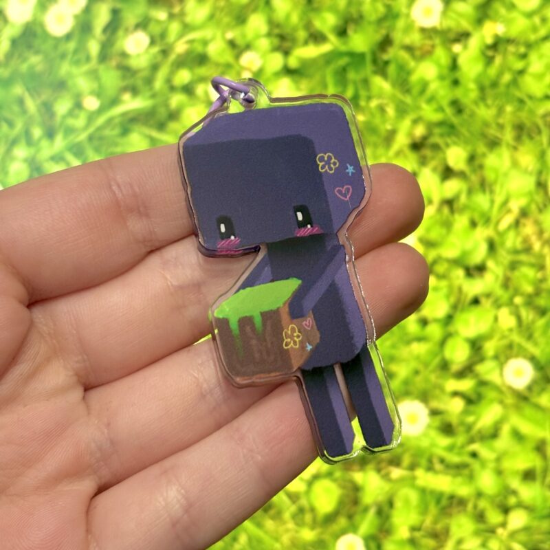 Enderman Minecraft Keychain