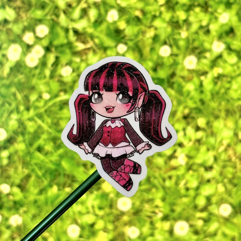 Glitter Sticker - Draculaura MH