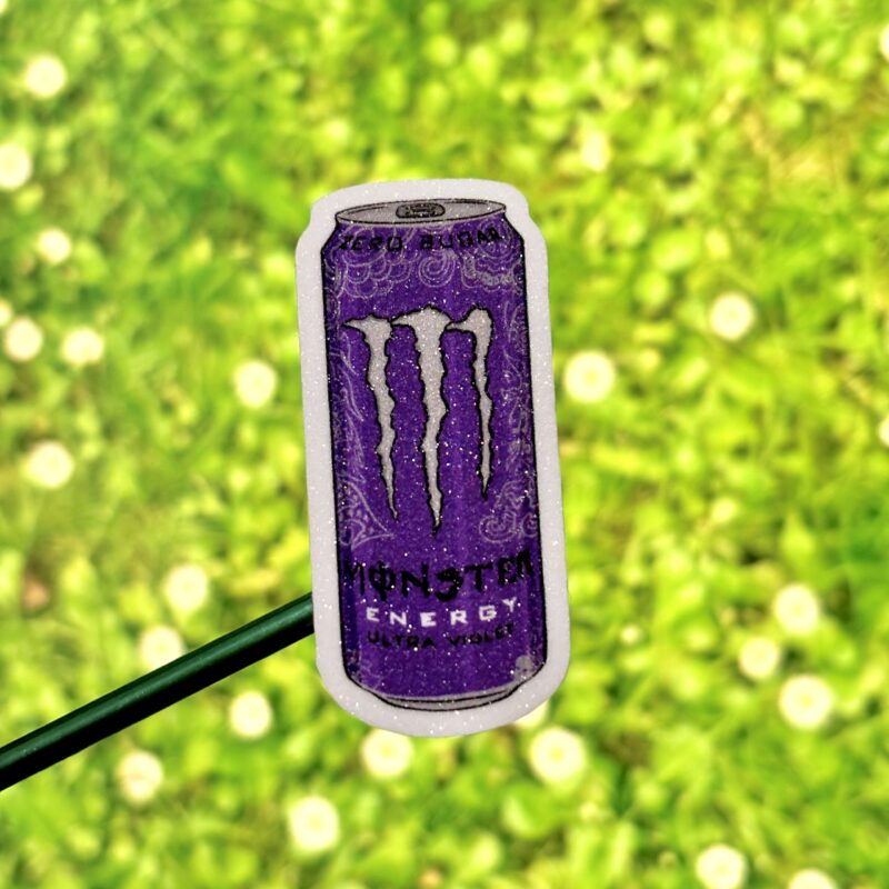Glitter Sticker - Monster Purple Zero