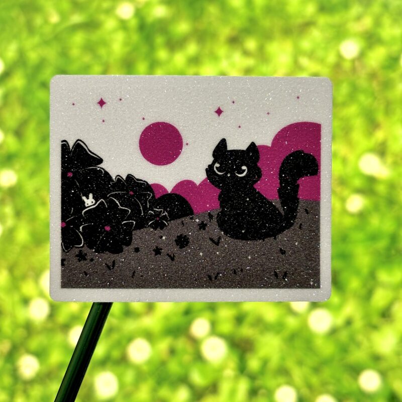 Glitter Sticker - Demisexual Flag