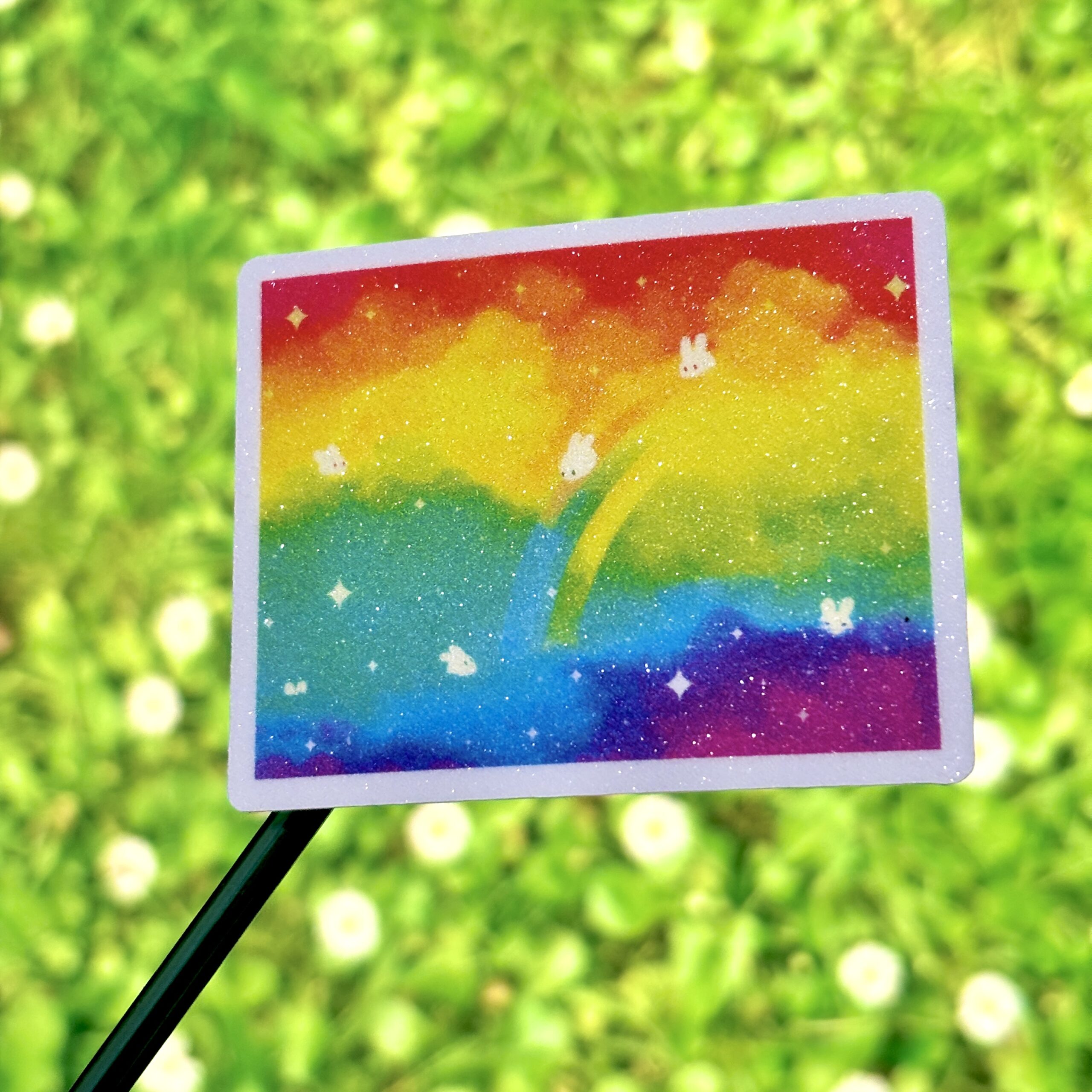 Glitter Sticker - LGBT Flag