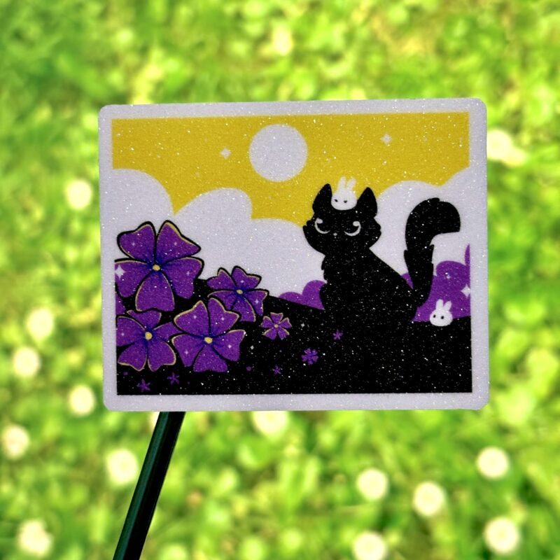 Glitter Sticker - Nonbinary Flag