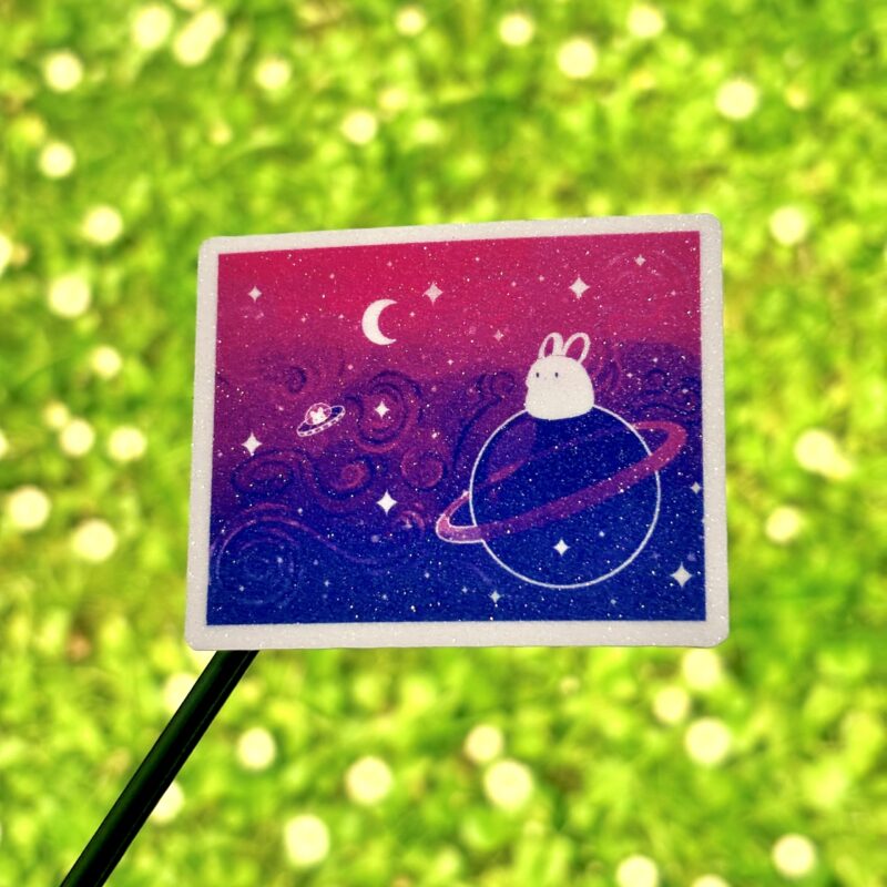 Glitter Sticker - Bisexual Flag